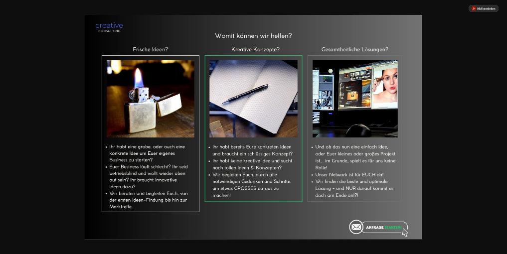 Creative Consulting - Womit koennen wir helfen?